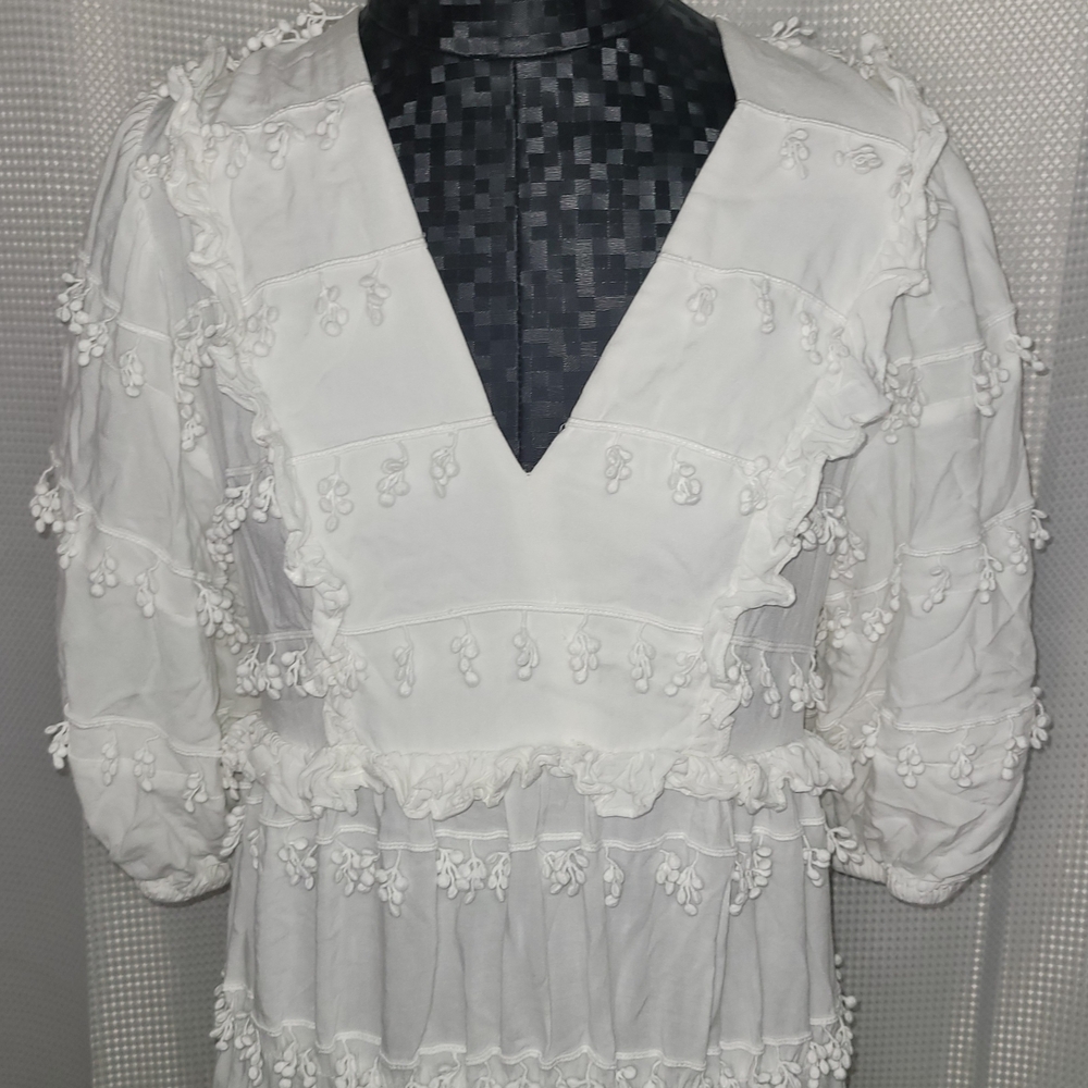 FARM Rio White Textured Dress - Picture 5 of 13